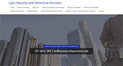 Desktop Screenshot of lynxsecurityservices.com